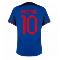 Dres Holandsko Memphis Depay #10 Preč MS 2022 Krátky Rukáv